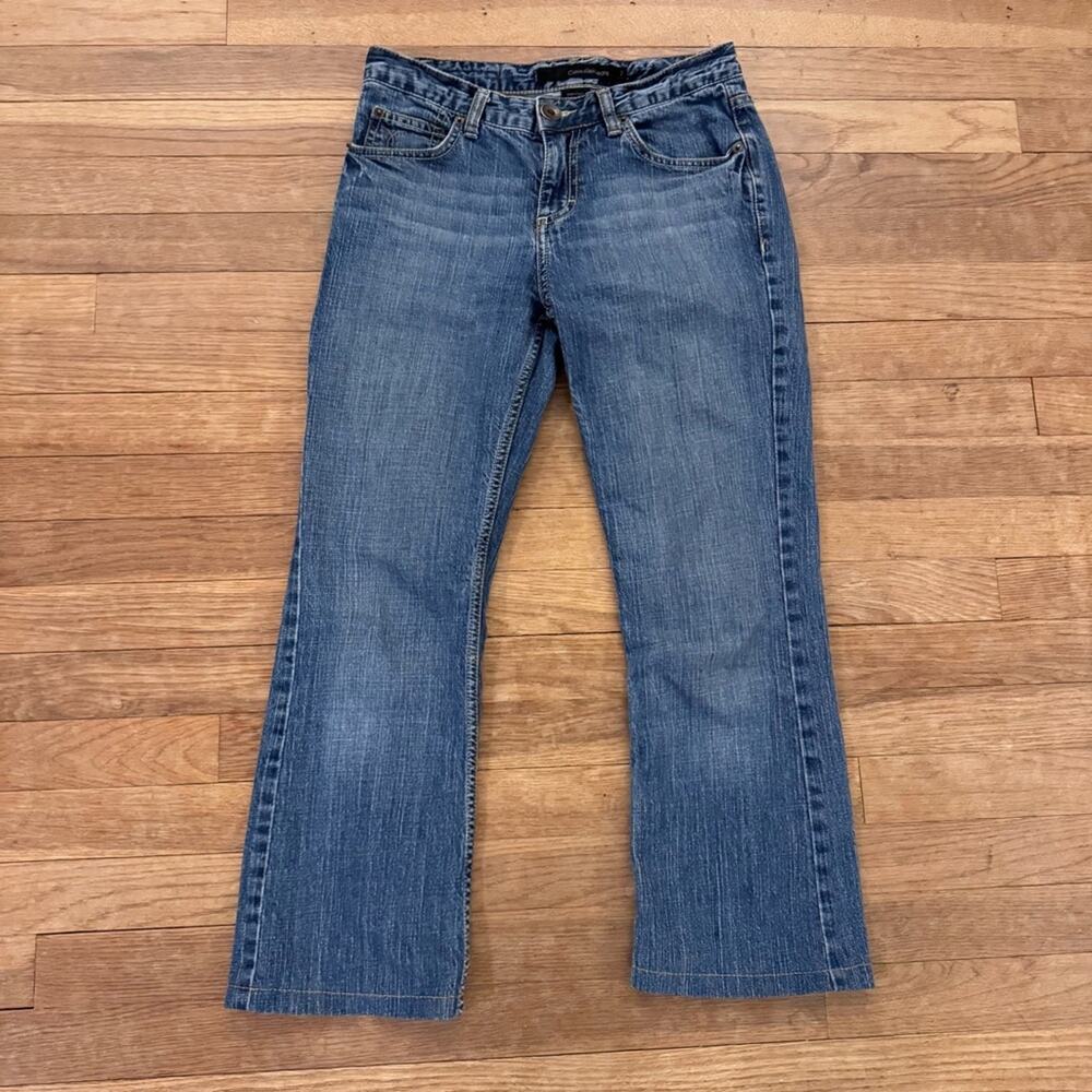 Calvin Klein Women's Bootcut Cropped Jeans Size 2
 b5